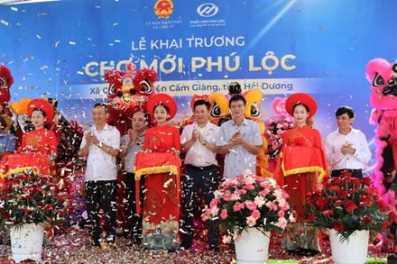 Chợ mới Phú Lộc chính thức khai trương ngày 27/9/2024.