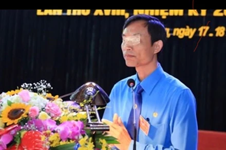 Ông Mai Xuân Anh, nguyên Chủ tịch Liên đoàn Lao động tỉnh Hải Dương.