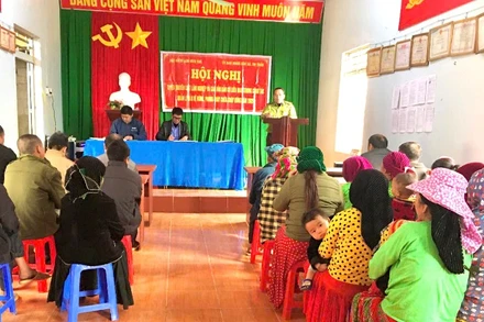 Hạt Kiểm lâm Mèo Vạc tuyên truyền nâng cao ý thức phòng, chống cháy rừng cho người dân xã Pải Lủng.