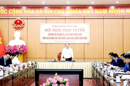 Hà Giang tổ chức hội nghị bàn giải pháp nâng cao hiệu quả thu ngân sách nhà nước.