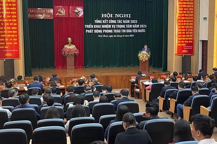 Quang cảnh Hội nghị. (Ảnh: XUÂN TRƯỜNG)