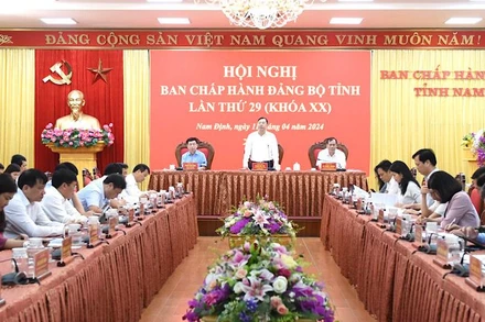 Quang cảnh hội nghị. (Ảnh: XUÂN TRƯỜNG)