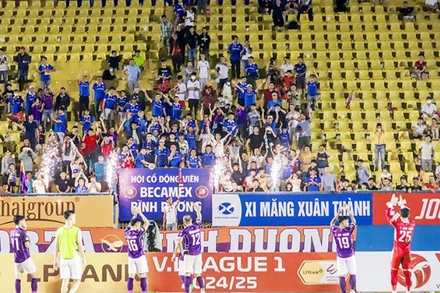 Khán đài “đìu hiu” tại các trận đấu V.League. (Ảnh: BDFC)