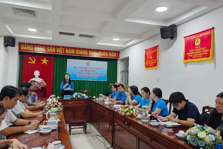 Quang cảnh buổi họp báo.