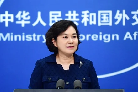 Người phát ngôn Bộ Ngoại giao Trung Quốc Hoa Xuân Oánh. (Ảnh: people.cn)