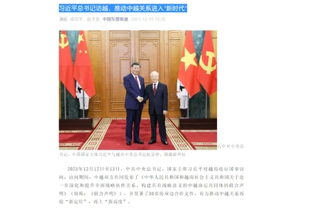 Ảnh chụp bài viết của 2 học giả Trung Quốc.