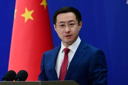 Người phát ngôn Bộ Ngoại giao Trung Quốc Lâm Kiếm. (Ảnh: www.fmprc.gov.cn)
