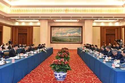 Quang cảnh buổi tiếp.