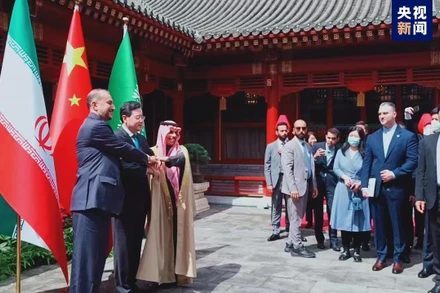 Cuộc gặp được tiến hành tại Bắc Kinh. (Ảnh: CCTV)