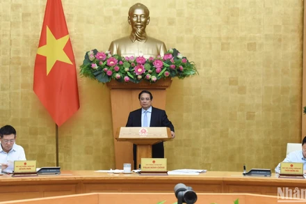 Thủ tướng Phạm Minh Chính chủ trì Phiên họp Chính phủ chuyên đề về xây dựng pháp luật tháng 4.