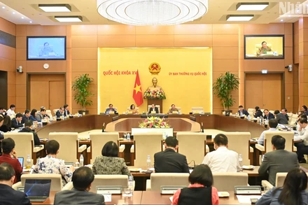 Quang cảnh cuộc họp tại Nhà Quốc hội.