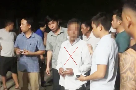 Đối tượng ( X) bị bắt giữ- Ảnh MXH