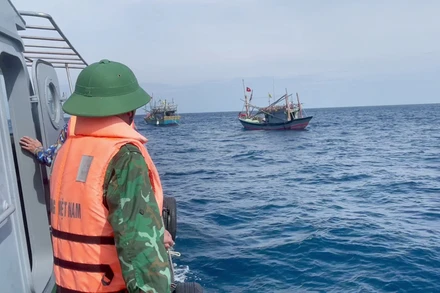 Biên phòng Quảng Trị đang tìm kiếm ngư dân mất tích trên biển.