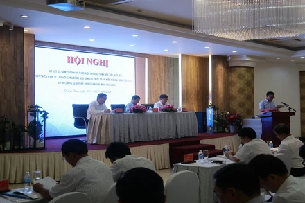 Quang cảnh hội nghị. (Ảnh: PHONG NGUYÊN)