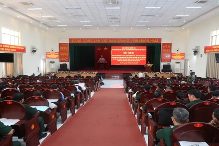 Quang cảnh hội nghị. (Ảnh: PHONG NGUYÊN)