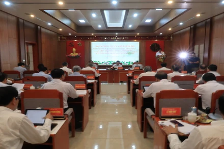 Quang cảnh hội nghị. (Ảnh: PHONG NGUYÊN) 