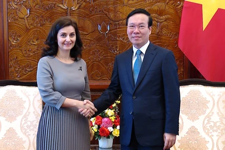 Chủ tịch nước Võ Văn Thưởng tiếp bà Marinela Petkova, Đại sứ Bulgaria.