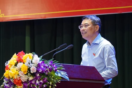 Đồng chí Lê Minh Hưng mong muốn cử tri huyện Nghi Xuân tiếp tục đoàn kết, sớm xây dựng thành công huyện nông thôn mới kiểu mẫu, điển hình về văn hoá.