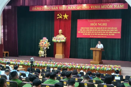 Đại diện lãnh đạo Cục Cảnh sát quản lý hành chính về trật tự xã hội (Bộ Công an) quán triệt Đề án 06/CP, Chỉ thị số 05/TTG của Thủ tướng Chính phủ.