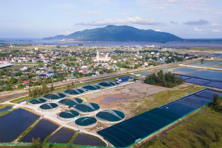 Một góc huyện nông thôn mới Lộc Hà.