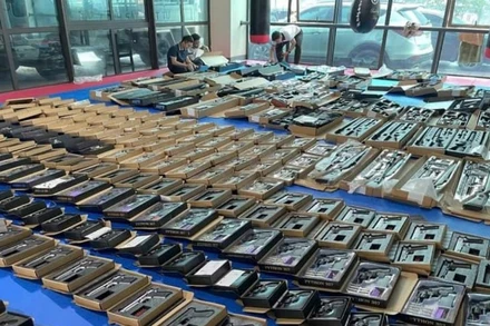 Cơ quan điều tra thu giữ hơn 500 khẩu súng.