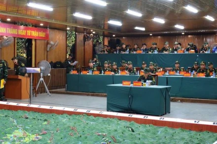 Hội nghị Đảng ủy Quân sự tỉnh thông qua quyết tâm tác chiến khu vực phòng thủ.