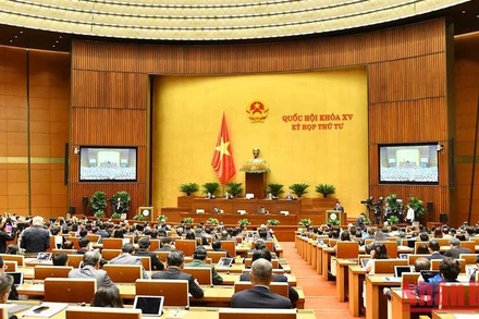 Kỳ họp thứ tư, Quốc hội khóa XV. (Ảnh: Linh Khoa Nguyên)