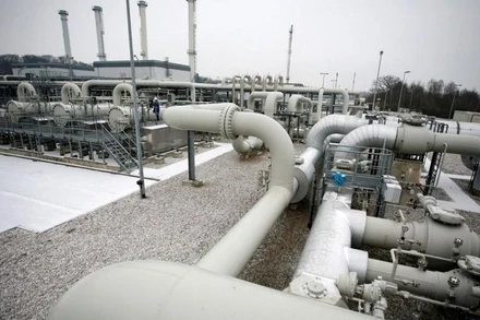 Kho dự trữ khí đốt WINGAS gần thị trấn Rehden, miền bắc Đức. (Ảnh: Reuters)
