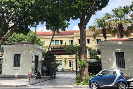 Trụ sở Bộ Lao động-Thương binh và Xã hội tại Hà Nội. (Ảnh: Duy Linh)