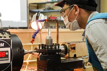 Đào tạo tại Trường cao đẳng Nghề công nghiệp Hà Nội. (Ảnh: HNIVC).