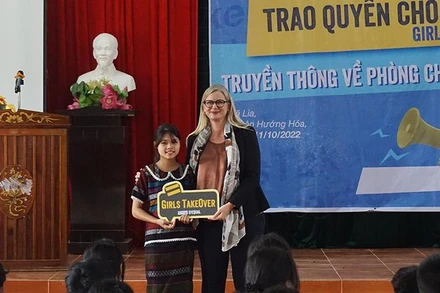 Đại sứ Thụy Điển Ann Måwe tại chương trình (Ảnh: Plan International Việt Nam).