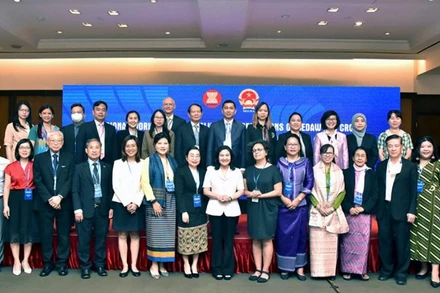 Các đại biểu dự hội thảo tại đầu cầu Hà Nội (Ảnh: Molisa).