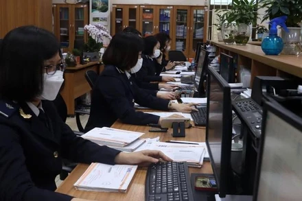 Cán bộ tại Cục Hải quan Hải Phòng. (Ảnh minh họa: nhandan.vn)
