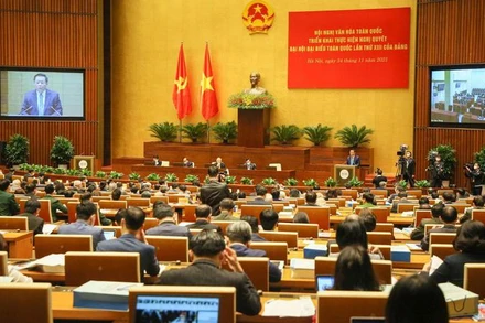 Hội nghị Văn hóa toàn quốc tháng 11/2021 (Ảnh: Đăng Khoa).