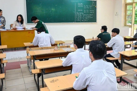 Tại kỳ thi tốt nghiệp THPT 2023. Ảnh: THÀNH ĐẠT