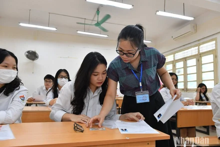 Tại kỳ thi tốt nghiệp THPT (Ảnh: THÀNH ĐẠT)