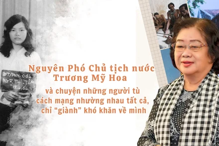 Nguyên Phó Chủ tịch nước Trương Mỹ Hoa và chuyện những người tù cách mạng nhường nhau tất cả, chỉ “giành” khó khăn về mình