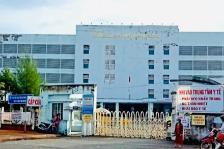 Trung tâm Y tế huyện Phước Long, tỉnh Bạc Liêu, nơi xảy ra vụ việc.