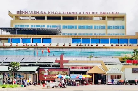Bệnh viện Đa khoa Thanh Vũ Bạc Liêu, nơi xảy ra vụ việc.
