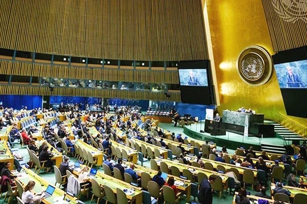 Phiên khai mạc Khóa họp lần thứ 78 của Đại hội đồng LHQ. Ảnh: UN