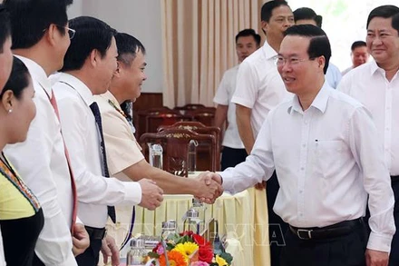 Chủ tịch nước Võ Văn Thưởng làm việc với tỉnh Ninh Thuận.