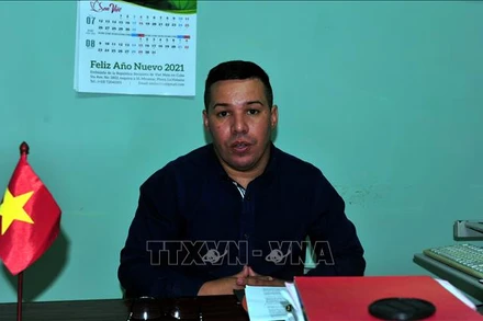 Tiến sĩ Kinh tế học Ruvislei González Sáez. Ảnh: Lê Hà/Pv TTXVN tại Cuba