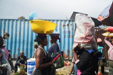 Một khu chợ tại thủ đô Port-au-Prince của Haiti, ngày 17/9/2022. (Ảnh: Reuters)