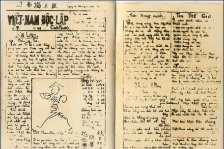 Báo Việt Nam Độc Lập, số 101, ra ngày 1/8/1941. (Nguồn ảnh: baotanglichsu.vn)