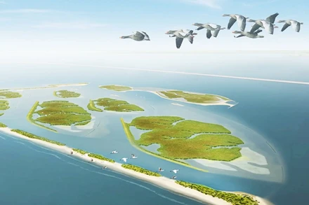 Cảnh quan ngoạn mục của Marker Wadden. Ảnh: NATURE