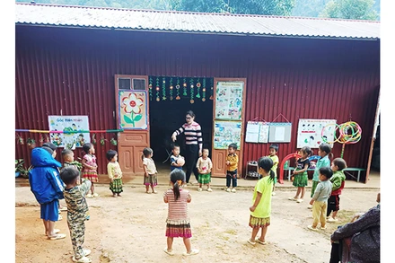 Điểm Trường mầm non Hoa Hồng. 