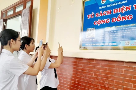 Nhiều tủ sách điện tử được triển khai tại thành phố Bắc Giang.