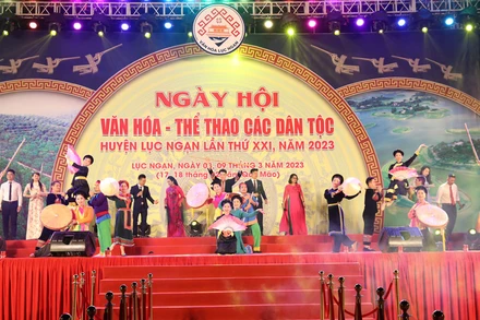 Chương trình nghệ thuật khai mạc ngày hội.