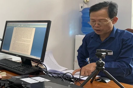 Ông Chu Quang Thành tại cơ quan điều tra.