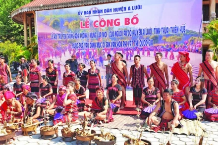 Lễ hội A Za Koonh của người Pa Cô, huyện A Lưới được công nhận Di sản văn hóa phi vật thể quốc gia từ năm 2019.